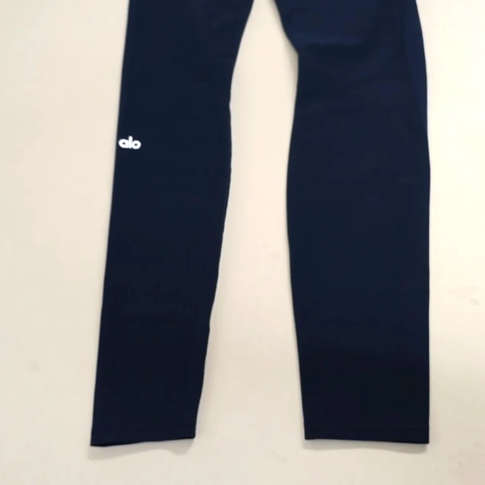 Alo Legging High Waisted Ripped Warrior Rich Navy Tight